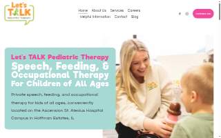 Let's Talk Pediatric Therapy website