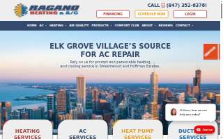 Ragano Heating & Air Conditioning website