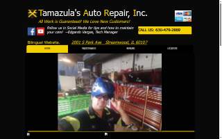 Tamazulas Auto Repair Inc. website