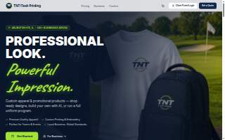 TNT Flash Printing website