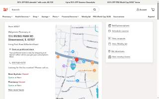 Walgreens of Streamwood website