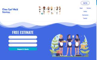 Clean Spot Maid Services website