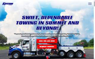 Kustom Towing Inc. website