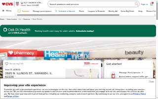 CVS Pharmacy of Swansea website
