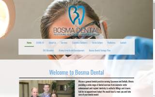 Bosma Dental website