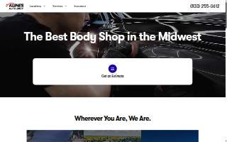 Kunes Auto Body of Sycamore website