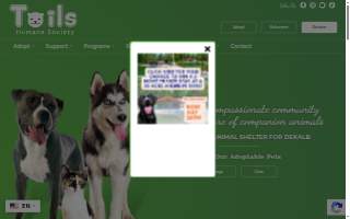 Tails Humane Society of Sycamore website