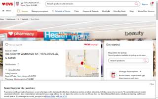 CVS Pharmacy of Taylorville website