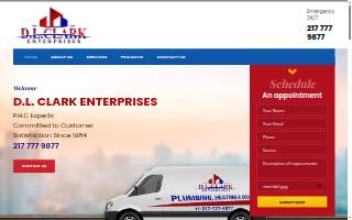 D.L. Clark Enterprises - Plumbing, Heating & Cooling website