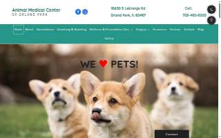 Animal Medical Center Of Orland Park website