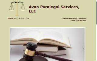 Avan Paralegal Services, LLC website