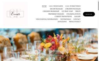Creative & Elegant Events website