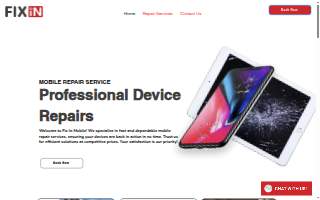 Fixin Mobile website