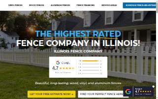 Illinois Fence Company of Tinley Park website