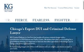 KG Criminal Defense of Tinley Park website