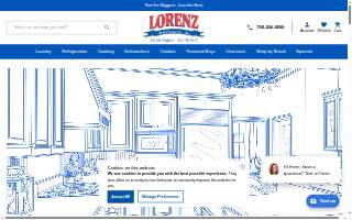 Lorenz Appliance of Tinley Park website