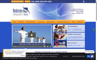Andreas Chiropractic website