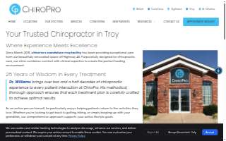 ChiroPro - Troy website