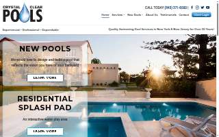 Crystal Clear Pool Service, inc website