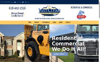 Just Clean Pressure Washing, Inc of Troy website