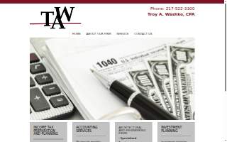 Troy A Washko, CPA website