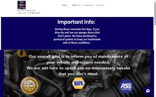 Troy Car Care website