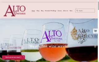 Alto Vineyards website
