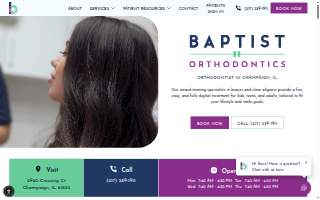 Baptist Orthodontics website