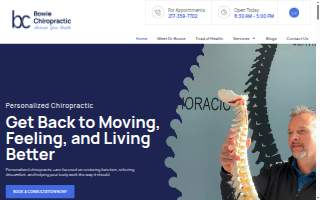 Bowie Chiropractic website