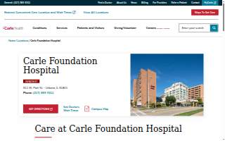 Carle Foundation Hospital website