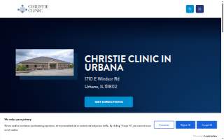 Christie Clinic Foot & Ankle Surgery of Urbana website
