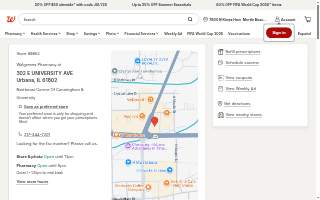 Walgreens Pharmacy of Urbana website