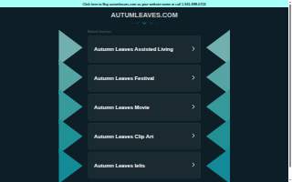 Autumn Leaves of Vernon Hills website