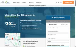 Chiro One Chiropractic & Wellness Center of Vernon Hills website