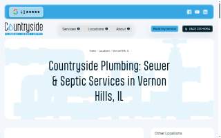 Countryside Plumbing Sewer and Septic of Vernon Hills website