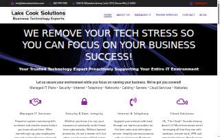 Lake Cook Solutions website