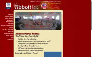 Abbott Party Rental of Addison website
