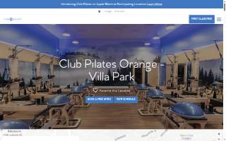 Club Pilates of Villa Park website