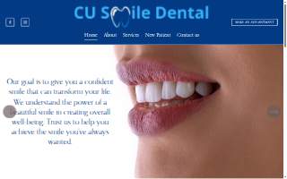 CU Smile Dental website