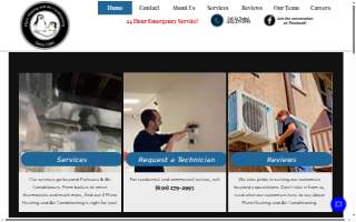 Planz Heating & Air Conditioning website