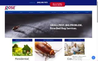 Rose Pest Solutions of Villa Park website