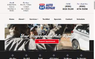 Route 64 Auto Repair website