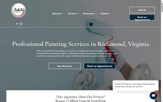 AA painting services website