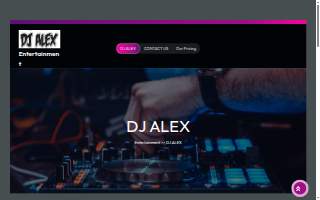 DJ ALEX Mix Entertainment website