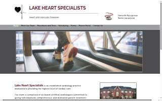 Lake Heart Specialists of Waukegan website