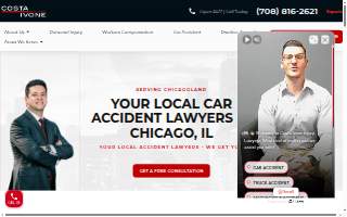 Costa Ivone Injury Lawyers - Chicago of West Chicago website