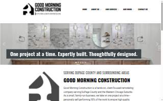 Good Morning Construction website