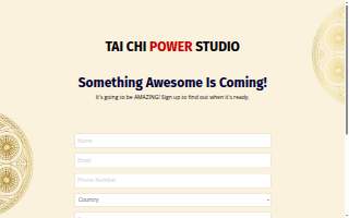 Tai Chi Power Studio website