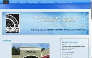 Window Concepts website