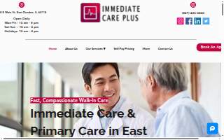 Immediate Care Plus of West Dundee website